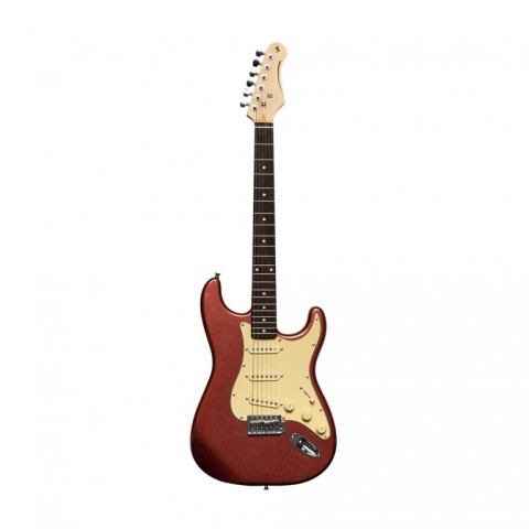 Guitarra Electrica Stagg SES30 Candy   Red